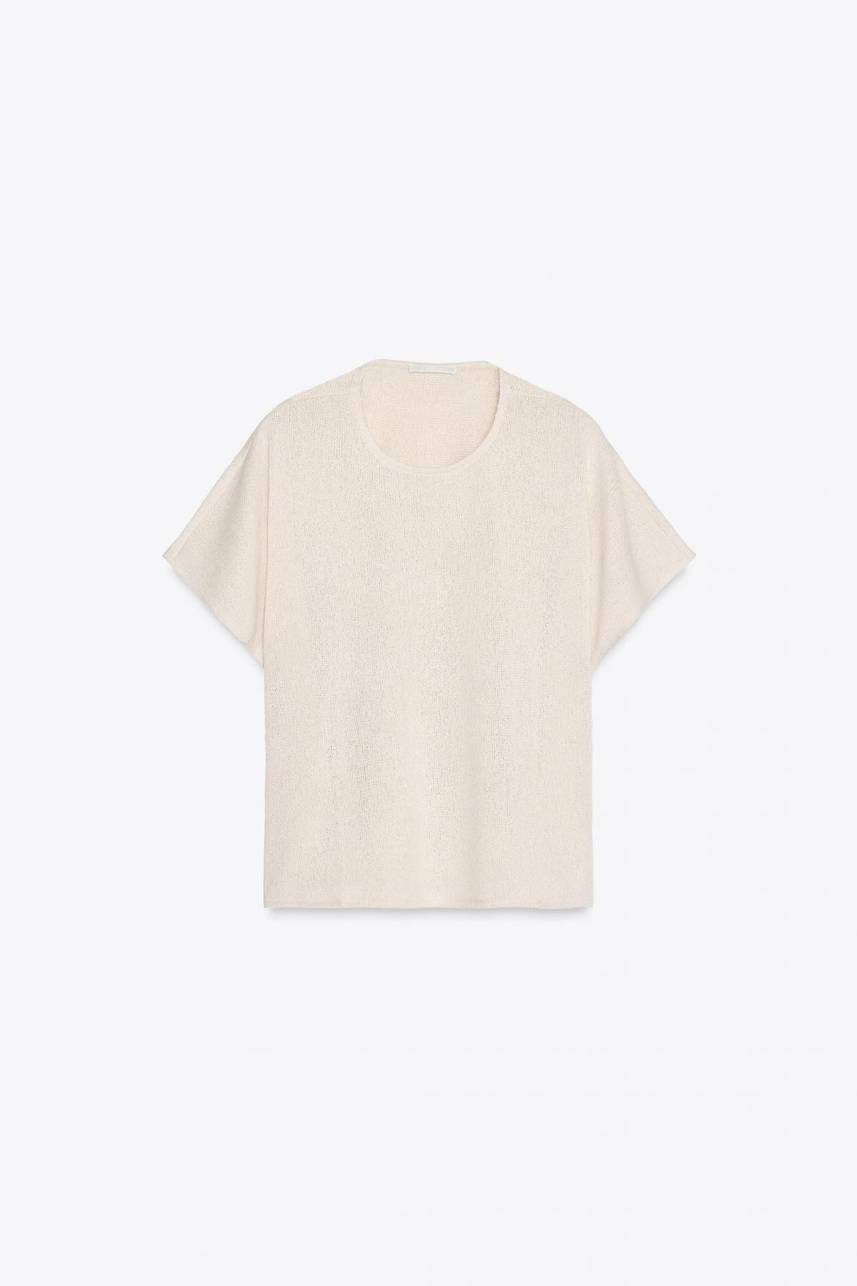 자라 러스틱 레이어드 티셔츠 1058/161 LIGHT BEIGE - 메인 이미지