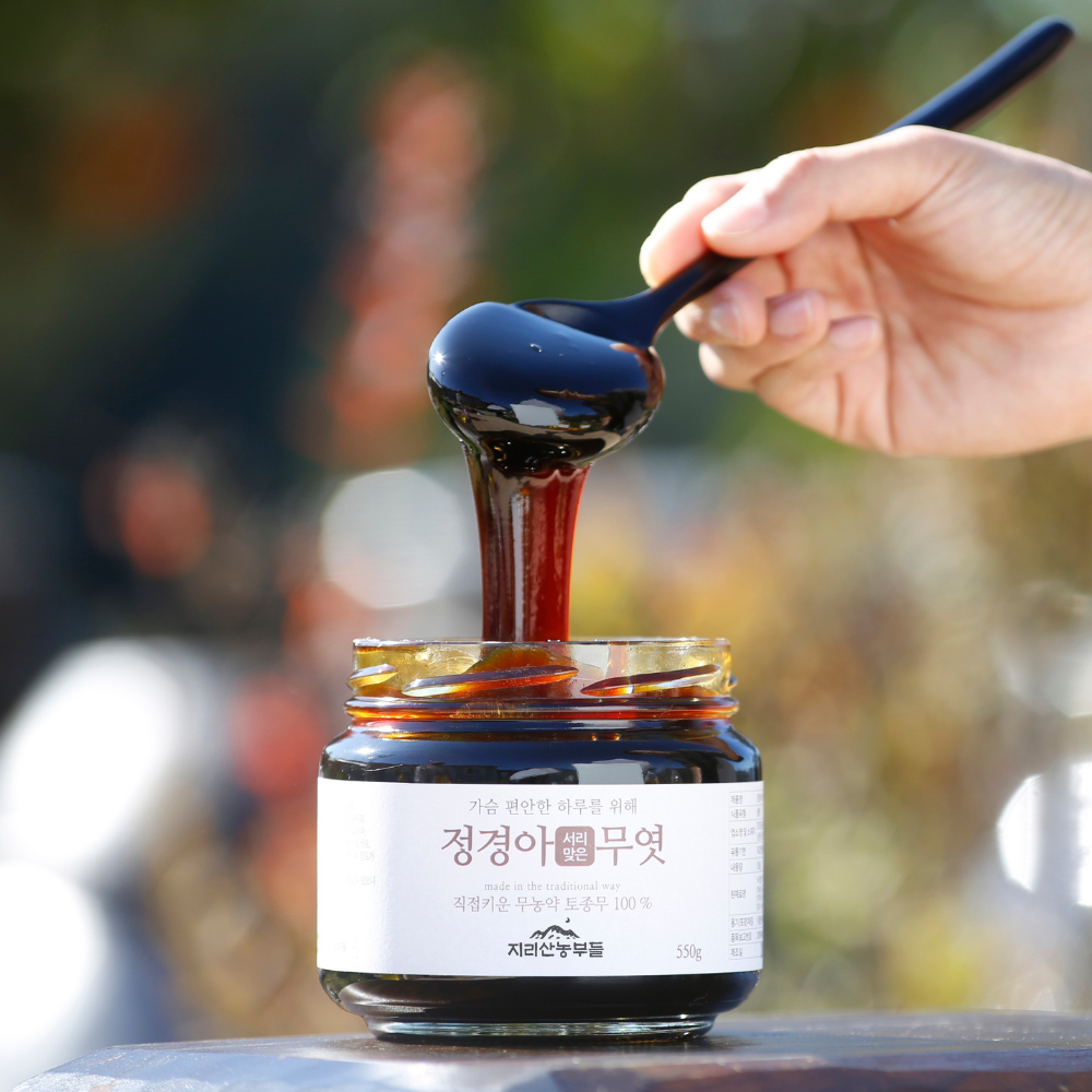 한국기행 무엿 서리맞은 무조청 환절기 건강관리 마늘생강도라지수수 엿기름 정경아 조청