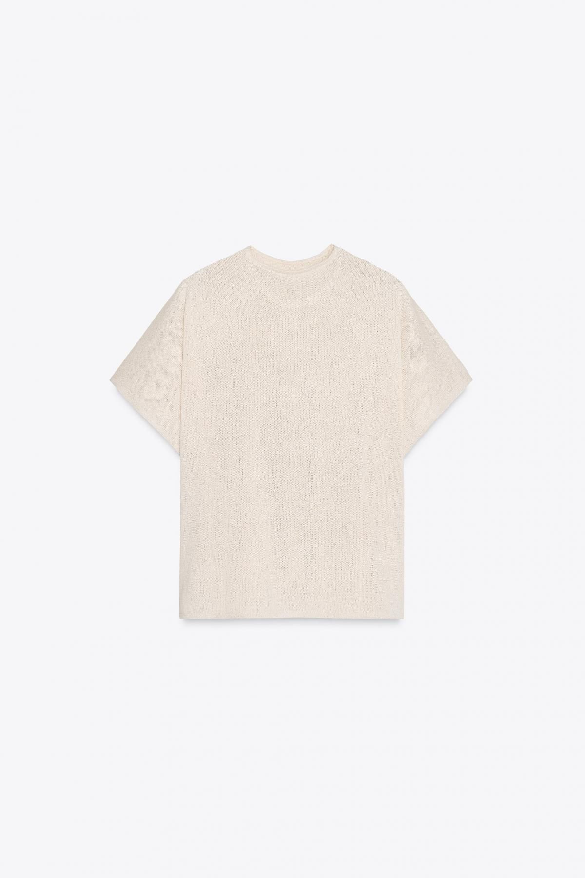 자라 러스틱 레이어드 티셔츠 1058/161 LIGHT BEIGE - 상세 이미지 5