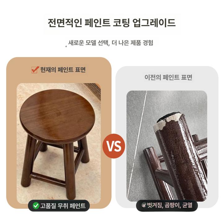 원목 스툴 북유럽 미니 간이 의자 거실 침실 인테리어 발 받침 화분대 보조 우드 - 상세 이미지 2