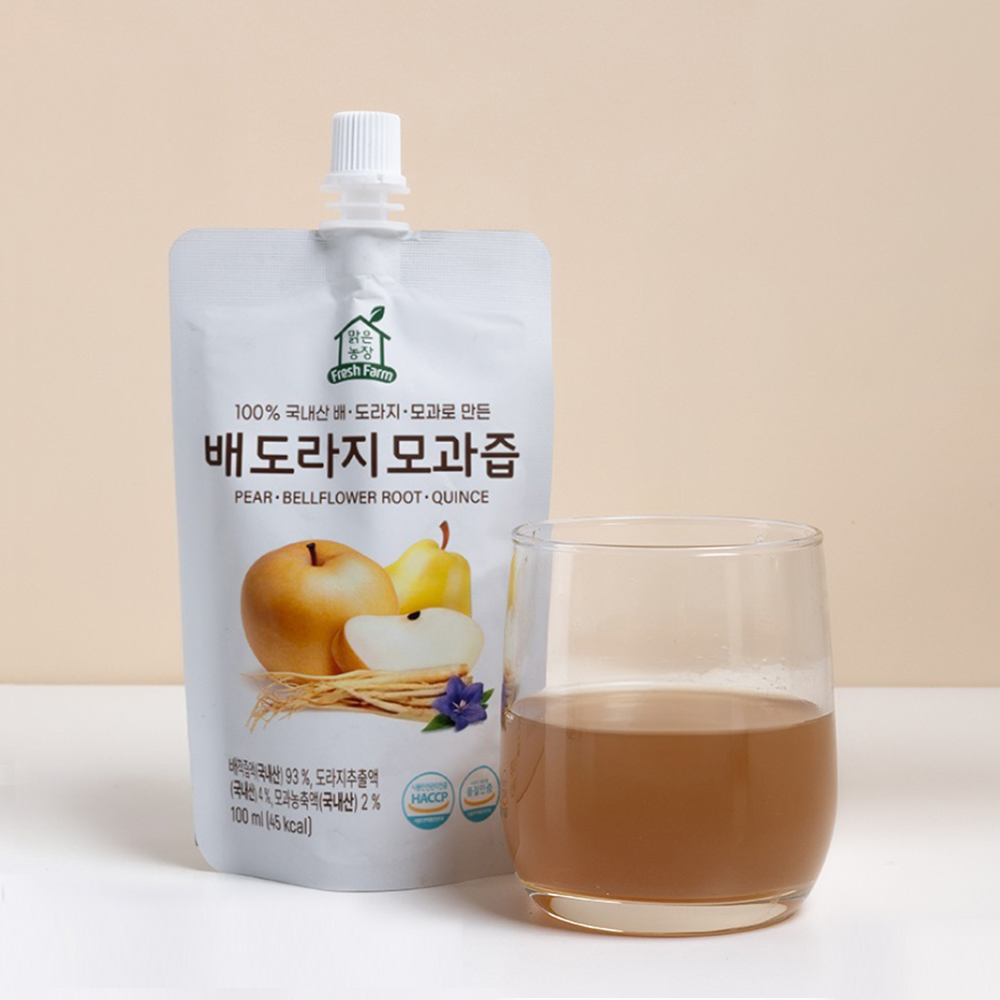국내산 100% 착즙 배도라지모과즙 30개, 물 설탕 없는 어린이기호식품 아기 유아 어른 도라지배즙 이미지 7