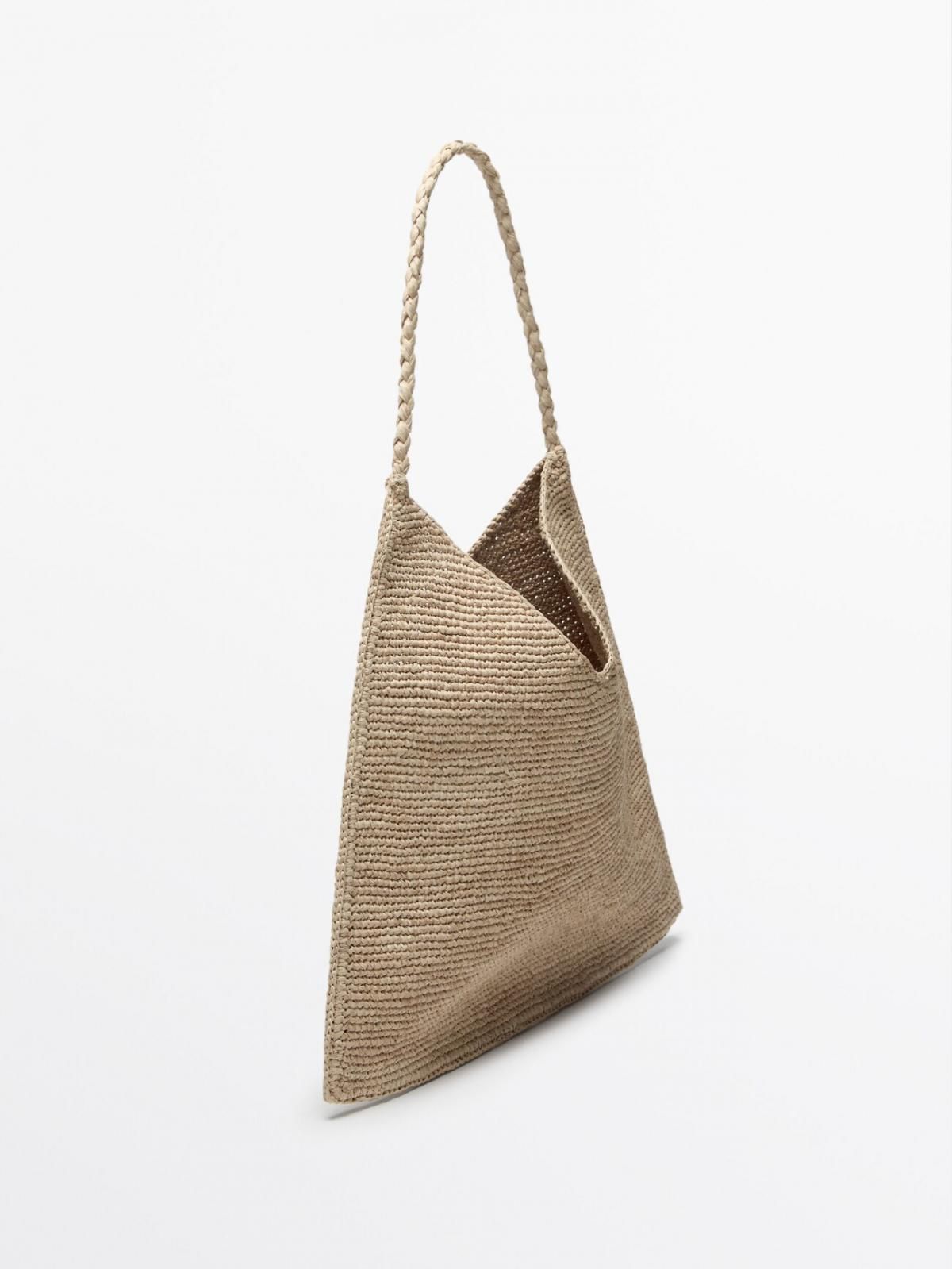 마시모두띠 라탄 내추럴 플라워 토트백 6933/650 BEIGE - 상세 이미지 3
