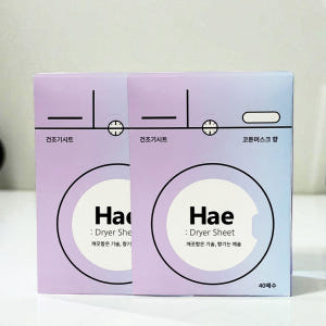 해 Hae 건조기시트 드라이시트 섬유유연제 2개 블루오션 80매 실사용 후기 | 효과 있을까? - 상품 이미지 2
