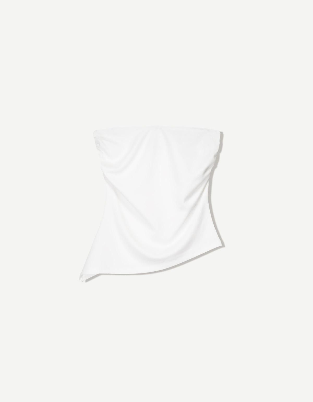 버쉬카 드레이프 오프숄더 탑 3672/360 OFF WHITE - 상품 이미지