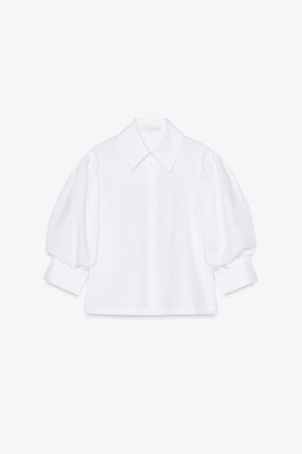 자라 코튼 셔츠 2731/082 WHITE - 상품 이미지