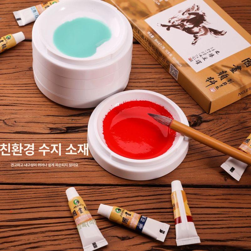 도자기 팔레트 배합 5단 미술 예술 색상 원형 도자기파레트 도자기팔레트 5단 방습 색상 팔레트 - 상세 이미지 4