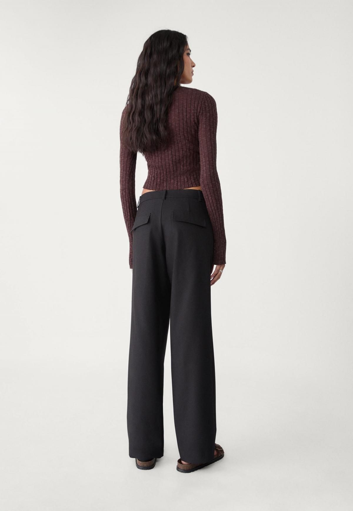 스트라디바리우스 테크니컬 스트레이트핏 슬랙스 팬츠 포켓 7273/302 BLACK - 상세 이미지 5