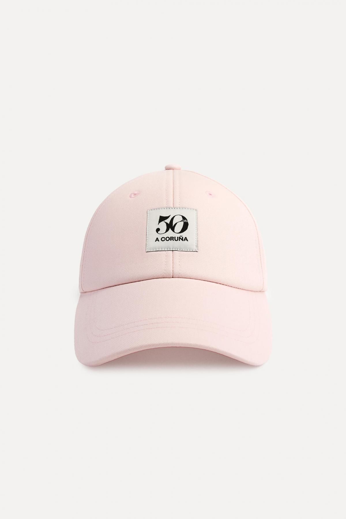 자라 50주년 패치 코튼 캡모자 3920/219 PINK - 메인 이미지