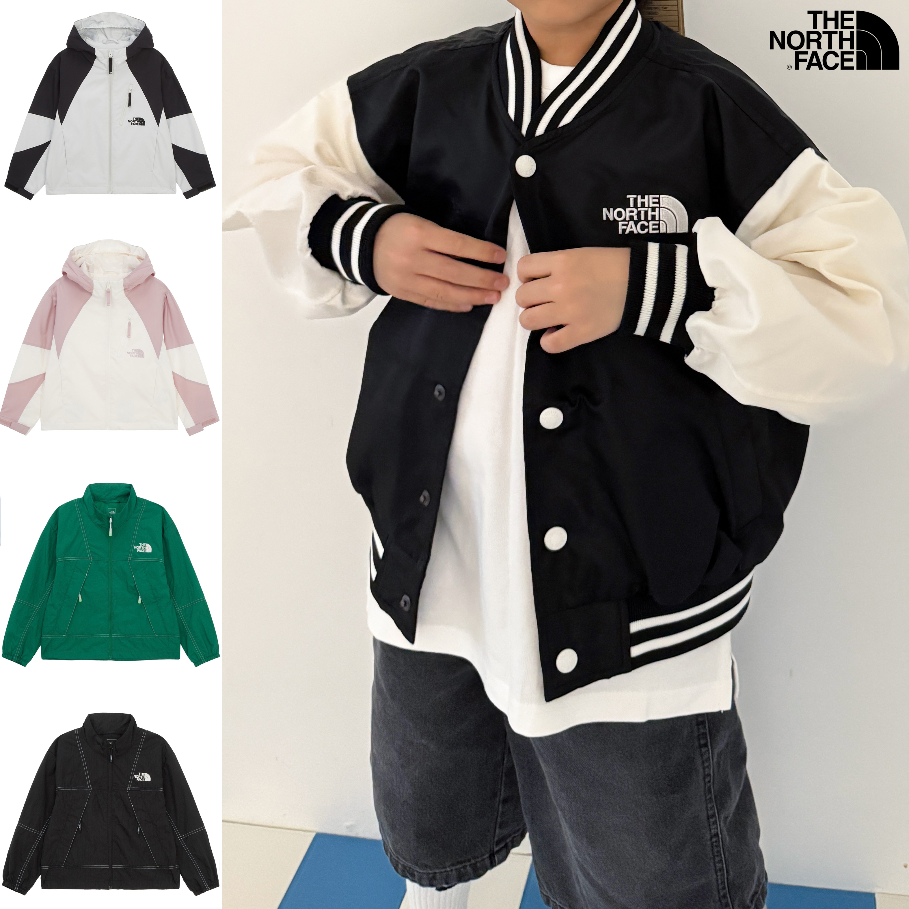 노스페이스 키즈 자켓 바람막이 윈드러너 경량 레인 간절기