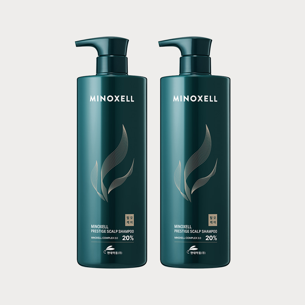 현대약품 마이녹셀 프레스티지 스칼프 뿌리볼륨 탈모샴푸 960ml, 2개 - 상품 이미지