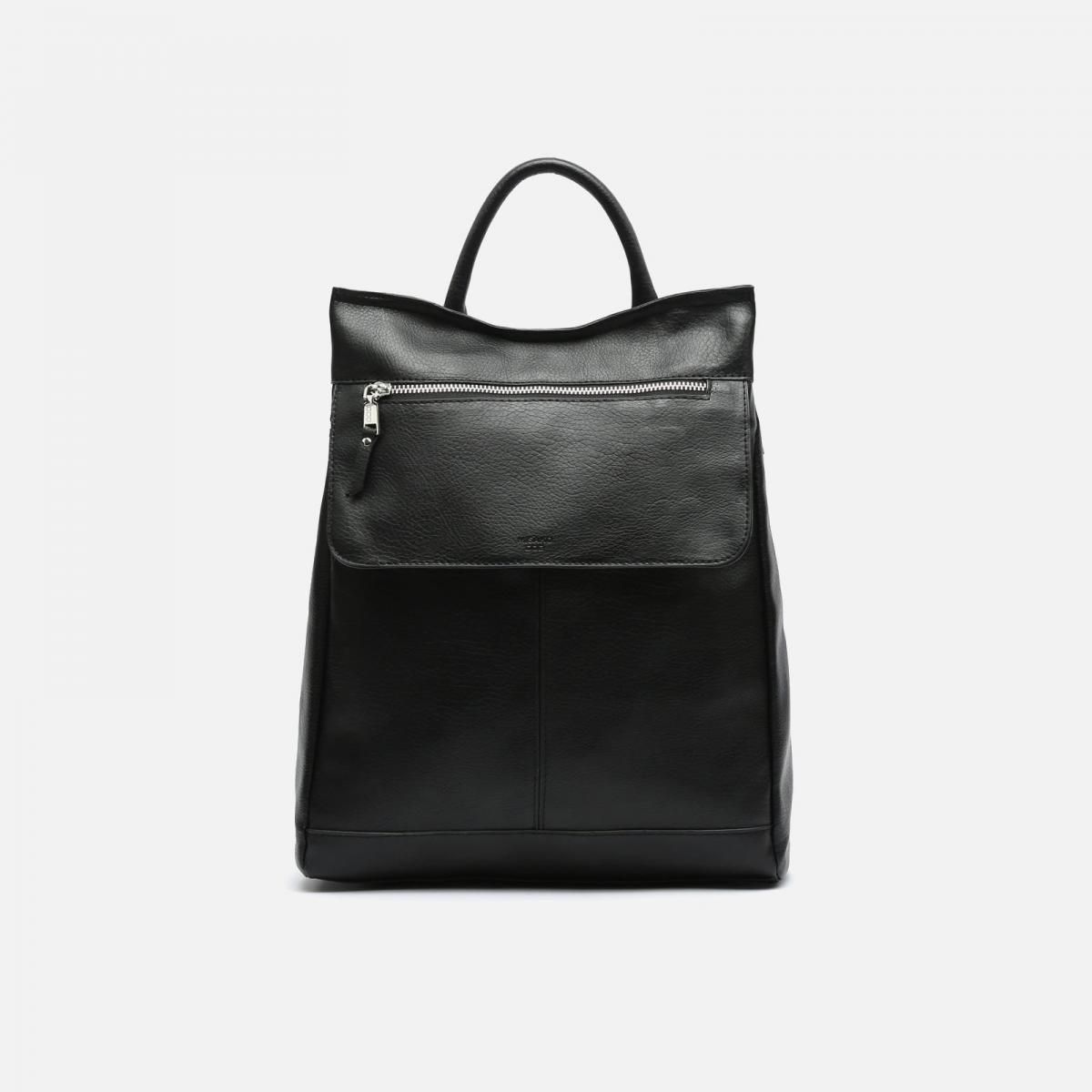 미사코 테크니컬 레더 도난 방지 백팩 DAMIER-4400131002014 BLACK - 메인 이미지