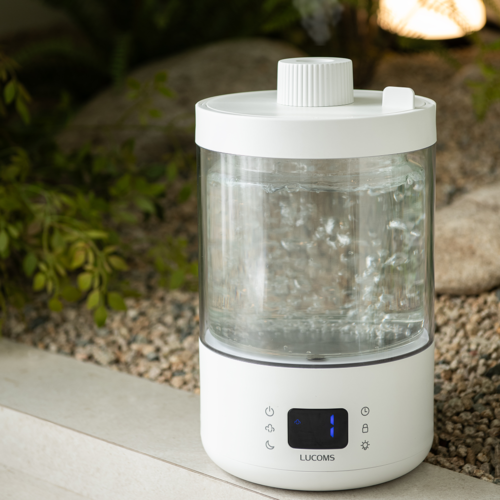 루컴즈 100도 가열식 리모컨 신생아 살균 가습기 유리 2.8L H28D01G