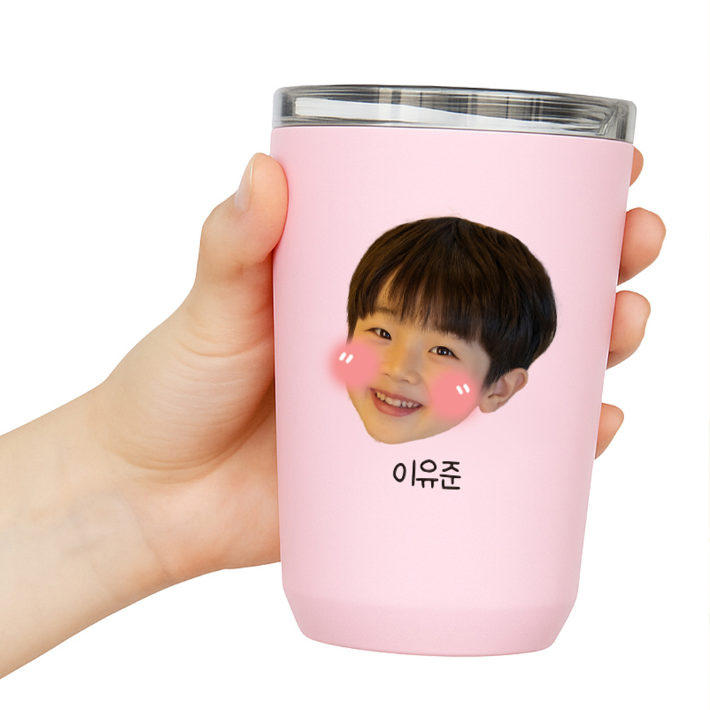 방수 포토 얼굴 네임스티커 UV DTF 어린이집 텀블러 스티커 엠보 - 상세 이미지 2