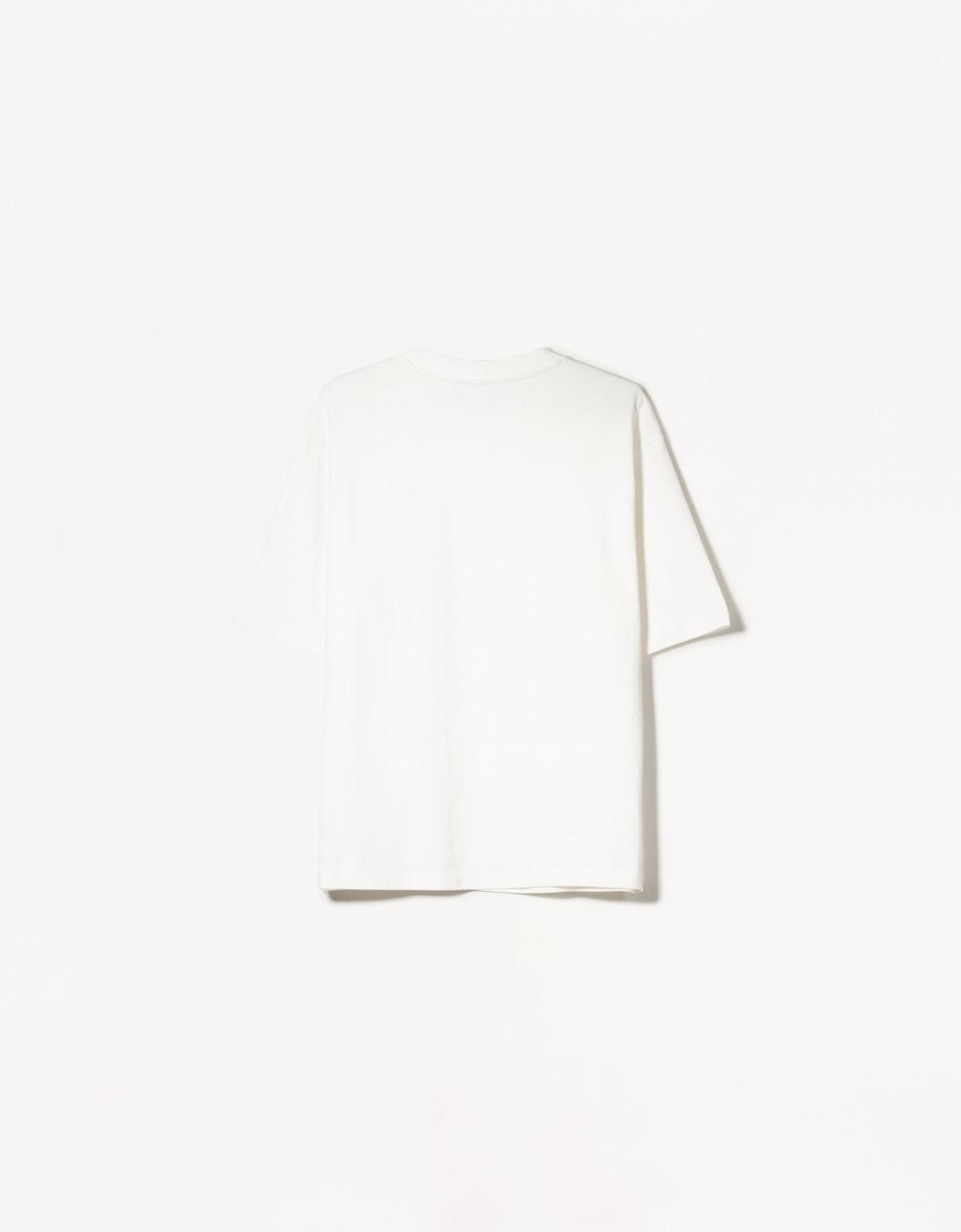 버쉬카 오버사이즈 반팔 코튼 티셔츠 2333/443 OFF WHITE - 상세 이미지 5