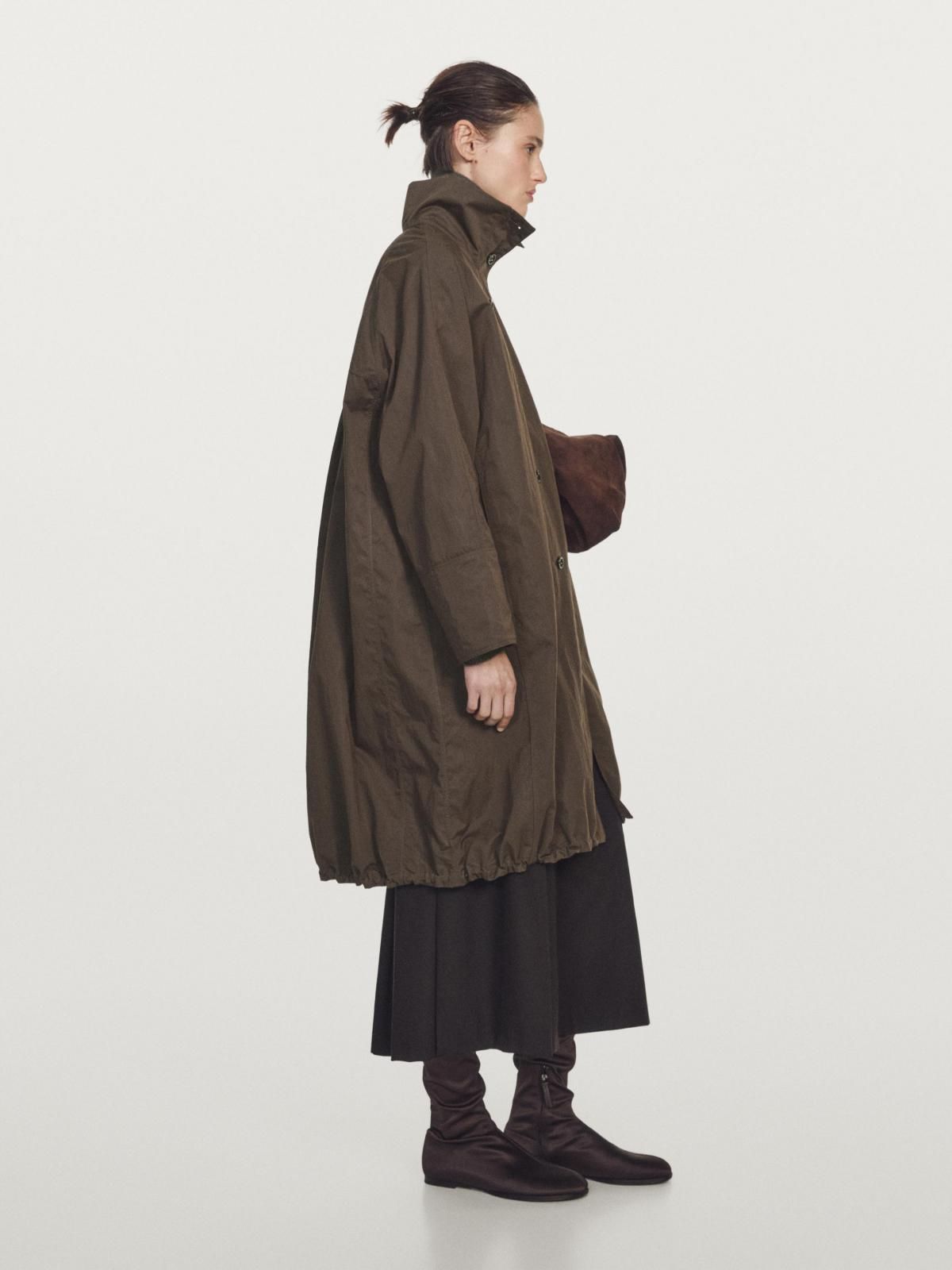 마시모두띠 와이드핏 탈착식 패딩 베스트 롱 파카 6731/723 BROWN - 상세 이미지 4