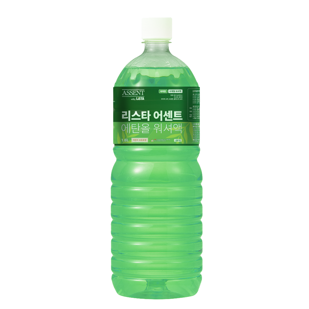 리스타 어센트 에탄올 사계절 전차종 호환 쑥떡향 워셔액 1.8L, 1개 - 상품 이미지