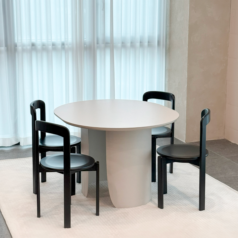 [리퍼브]라프 모에 체어 블랙/아이보리 식탁 화장대 카페 인테리어 의자 - 상세 이미지 2