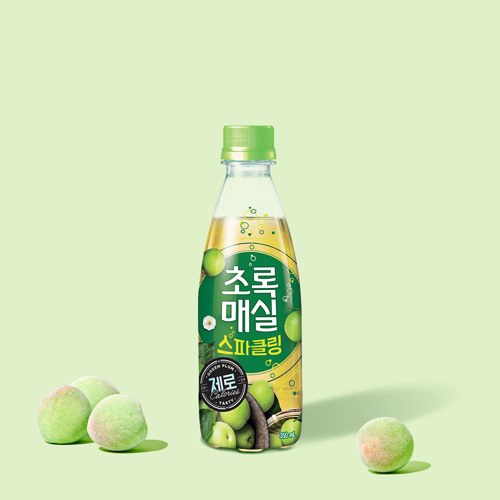 초록매실 스파클링 제로 350ml 20개
