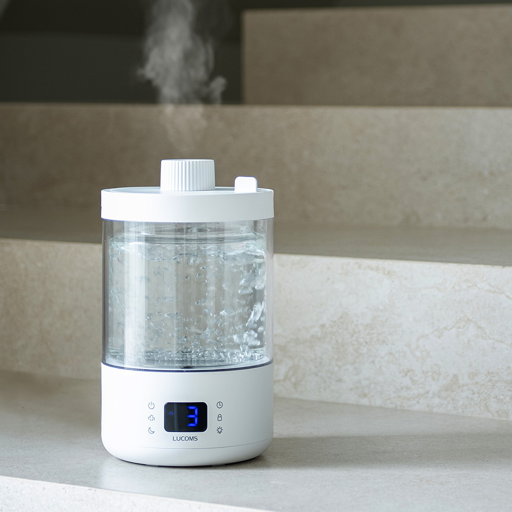 루컴즈 100도 가열식 리모컨 신생아 살균 가습기 유리 2.8L H28D01G