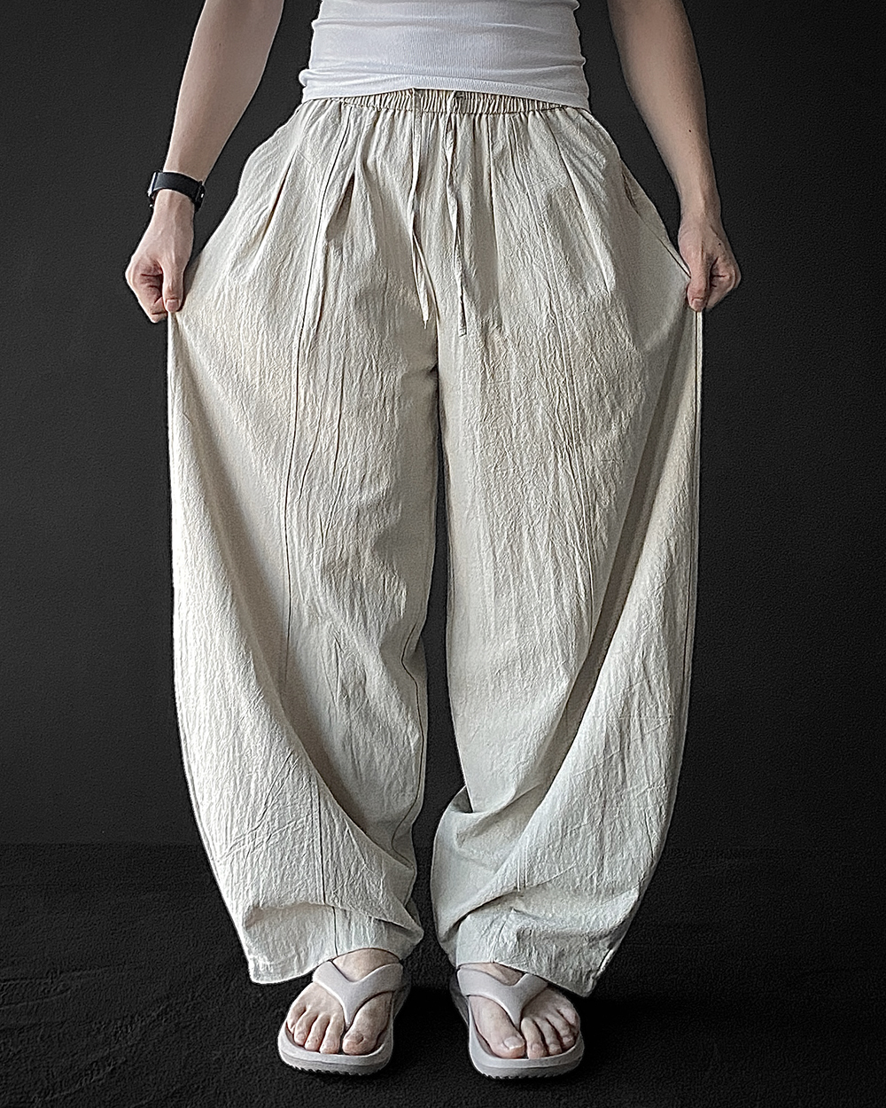 벌룬팬츠 남성마바지 남자항아리바지 - 상세 이미지 3