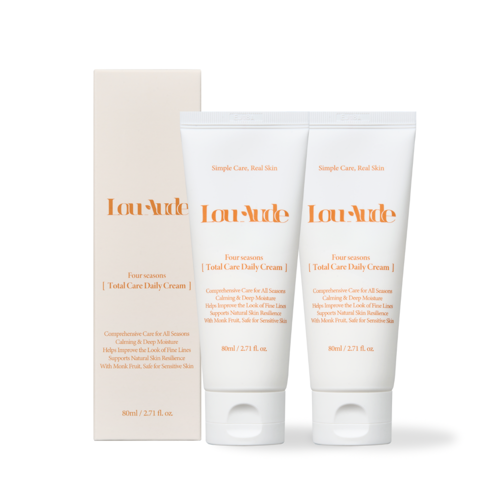 루오드 사계절 토탈케어 데일리 크림 보습 항산화 트러블 주름 미백 간편 80ml, 2개 - 상품 이미지