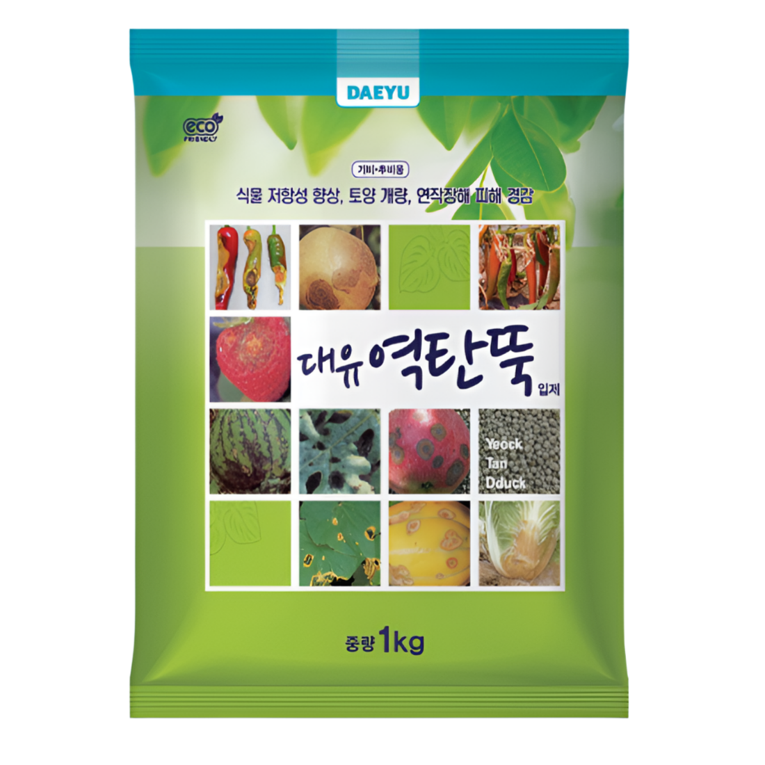 [토양개량제] 대유 역탄뚝 입제 역병예방 탄저예방 비료 식물영양제 1kg, 1개입 - 상품 이미지