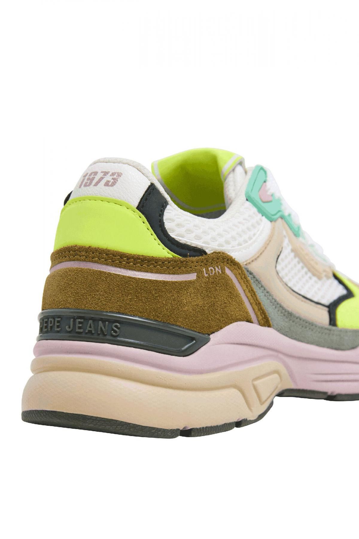 페페진스 멀티컬러 테크니컬 청키 콤비 스니커즈 1529479 KAKI - 상세 이미지 4