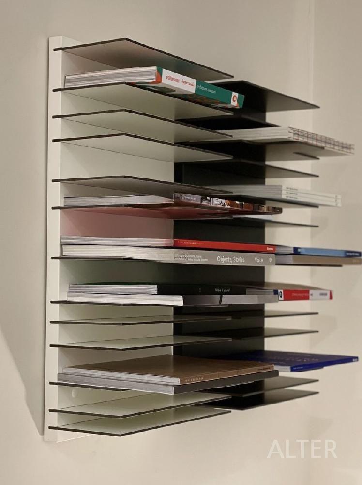모듈 벽선반 시스템 아트월 조립 책장 진열대 벽장식 화이트 30x60cm (8kg) - 상세 이미지 4
