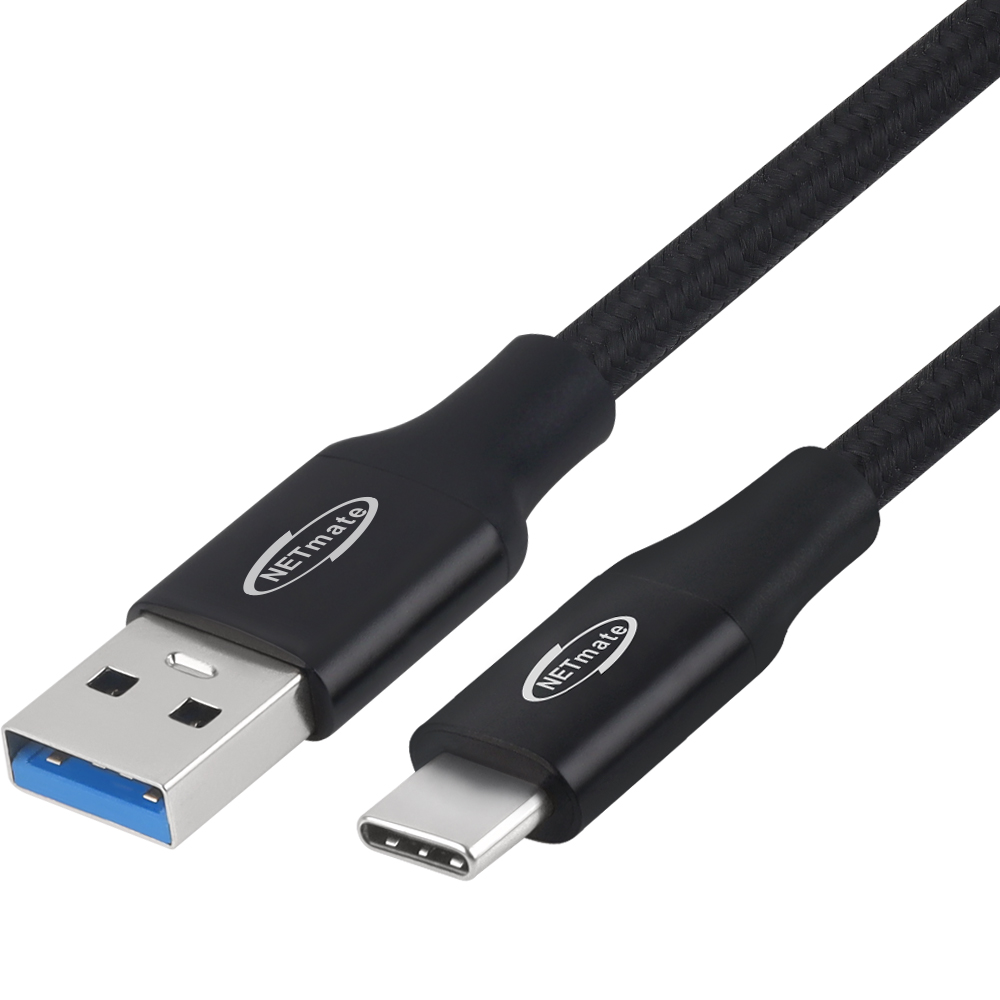강원전자 넷메이트 USB3.2 Gen2 AM-CM 케이블 0.5m (블랙) NM-UAC3005B - 상세 이미지 2