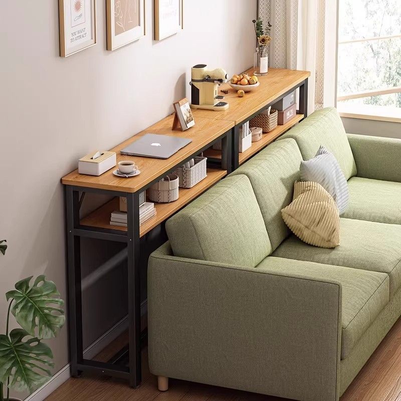 틈새 슬림 선반 쇼파 침대뒤 공간활용 수납장 오크화이트 80x20 1단