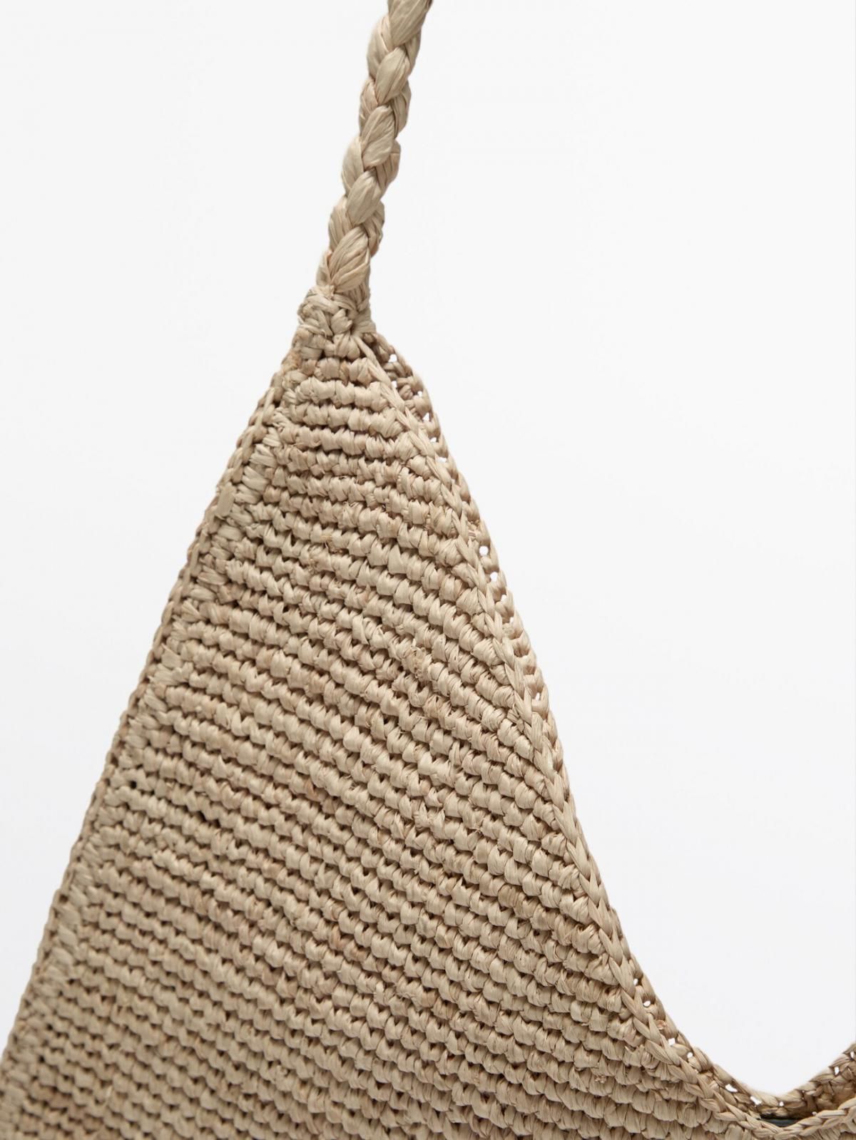 마시모두띠 라탄 내추럴 플라워 토트백 6933/650 BEIGE - 상세 이미지 2