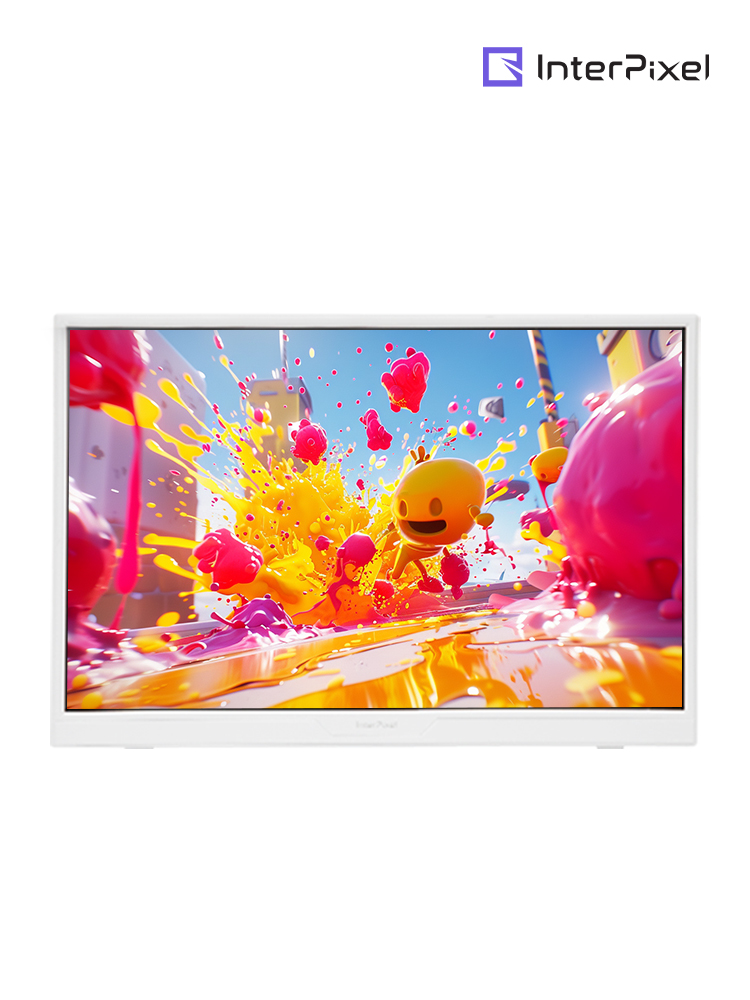 [신제품] 인터픽셀 IP1640 IPS 165Hz 포터블 화이트 게이밍 모니터 멀티 앵글 컨트롤 피벗