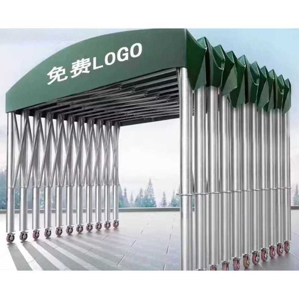 이동식 천막 주차 접이식 이동식 슬라이딩 텐트 캐노피 3x3x2.5m - 상품 이미지
