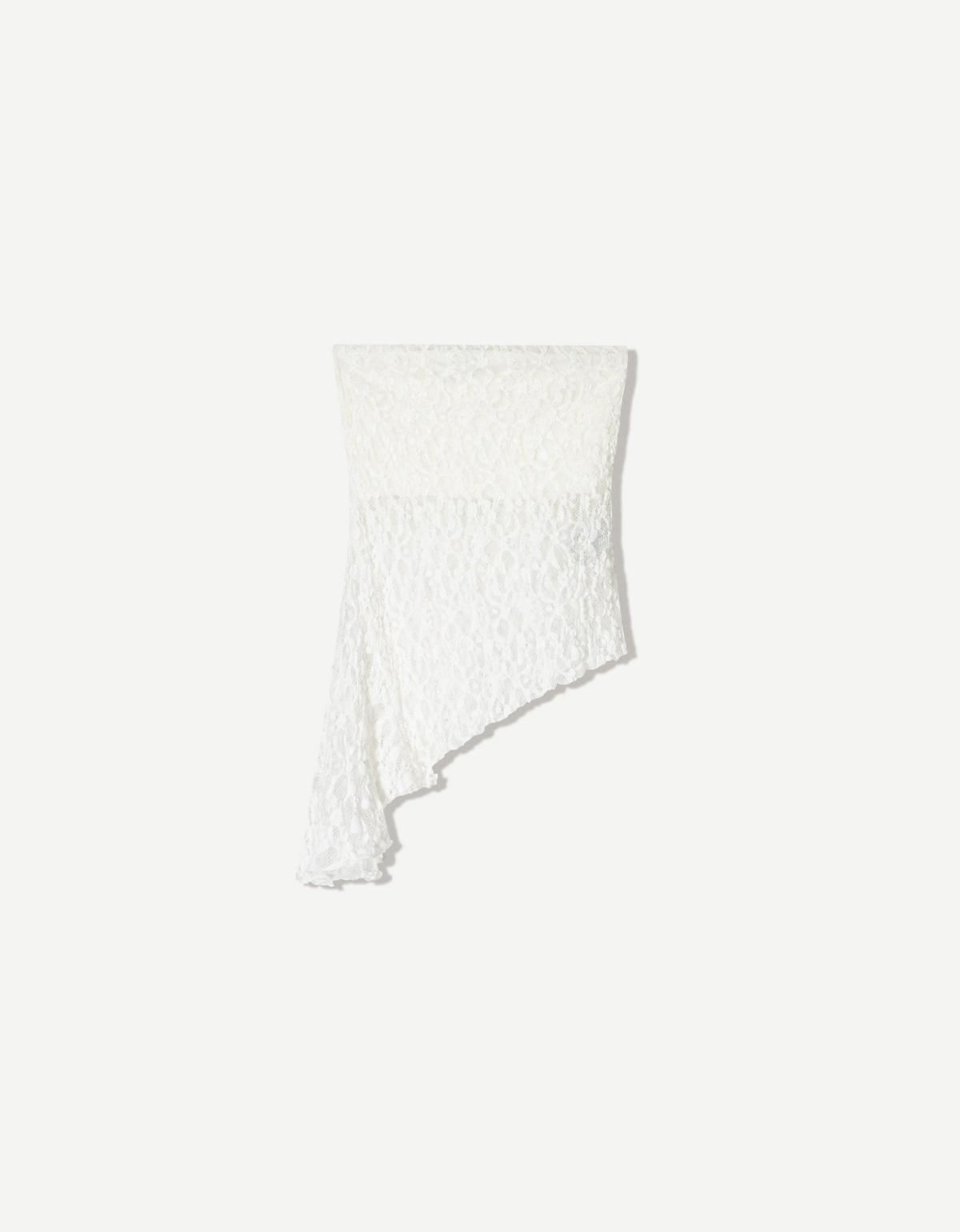 버쉬카 레이스 오프숄더 탑 3682/360 OFF WHITE - 메인 이미지