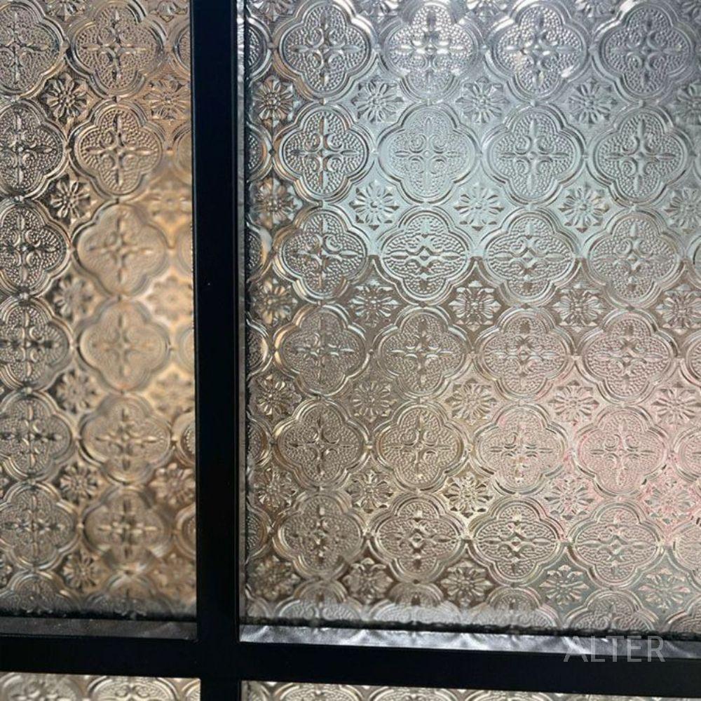 아쿠아 유리 파티션 접착식 미스트 유리창 인테리어 반투명 반투명 해바라기 60x200cm - 상품 이미지