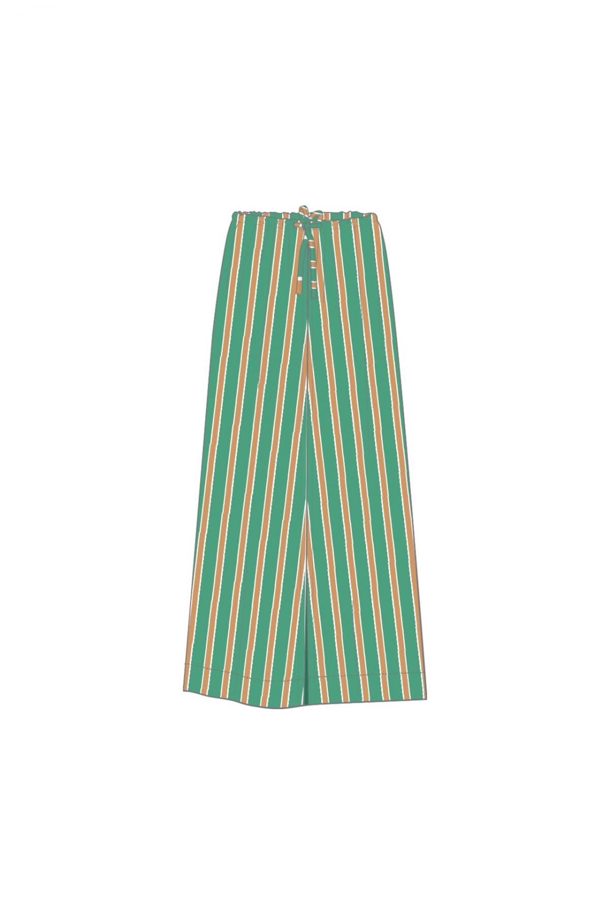 타이니코튼 스트라이프 컬러풀 미디 스커트 SS25-743M25 ONE COLOR - 상세 이미지 2