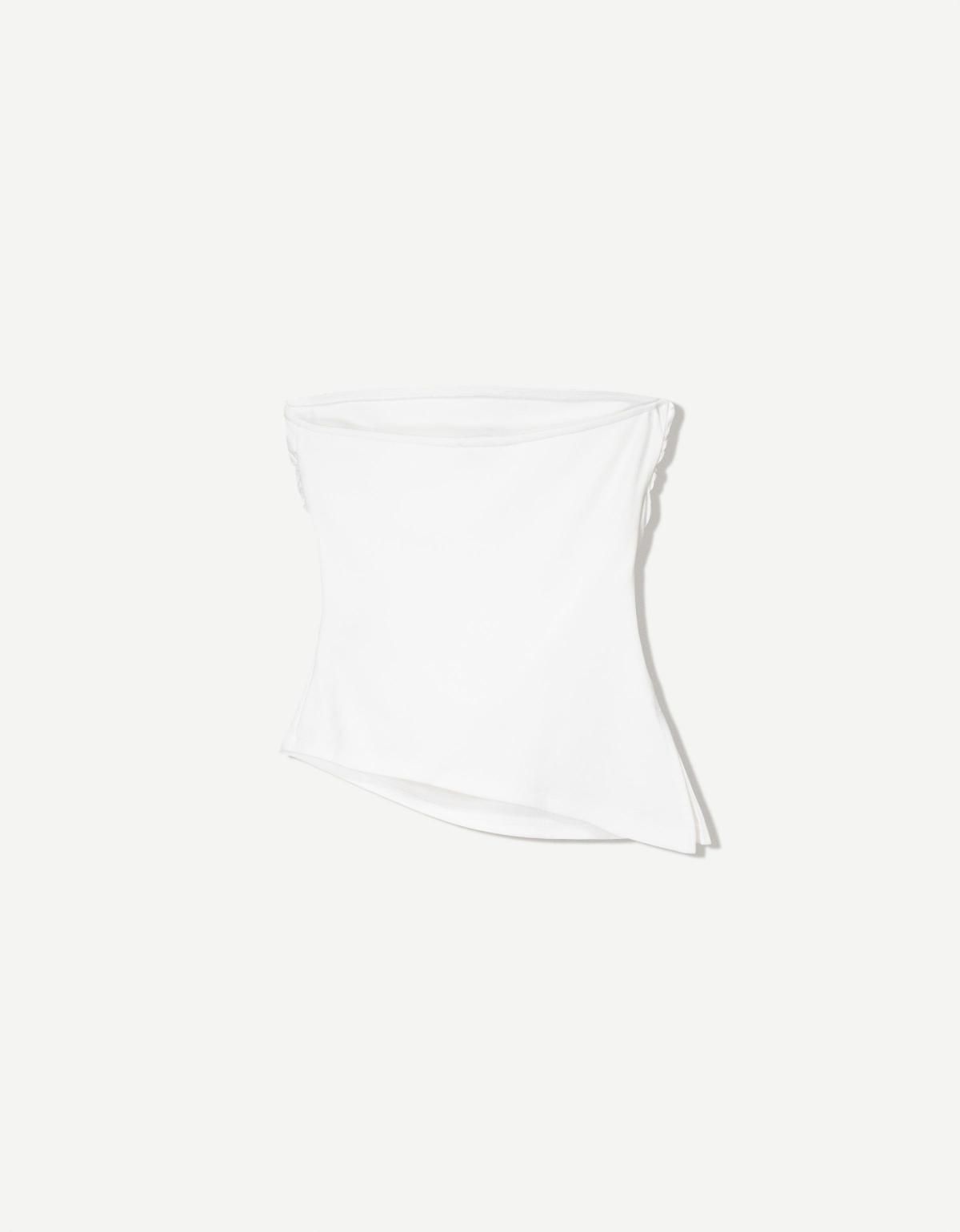 버쉬카 드레이프 오프숄더 탑 3672/360 OFF WHITE - 상세 이미지 2