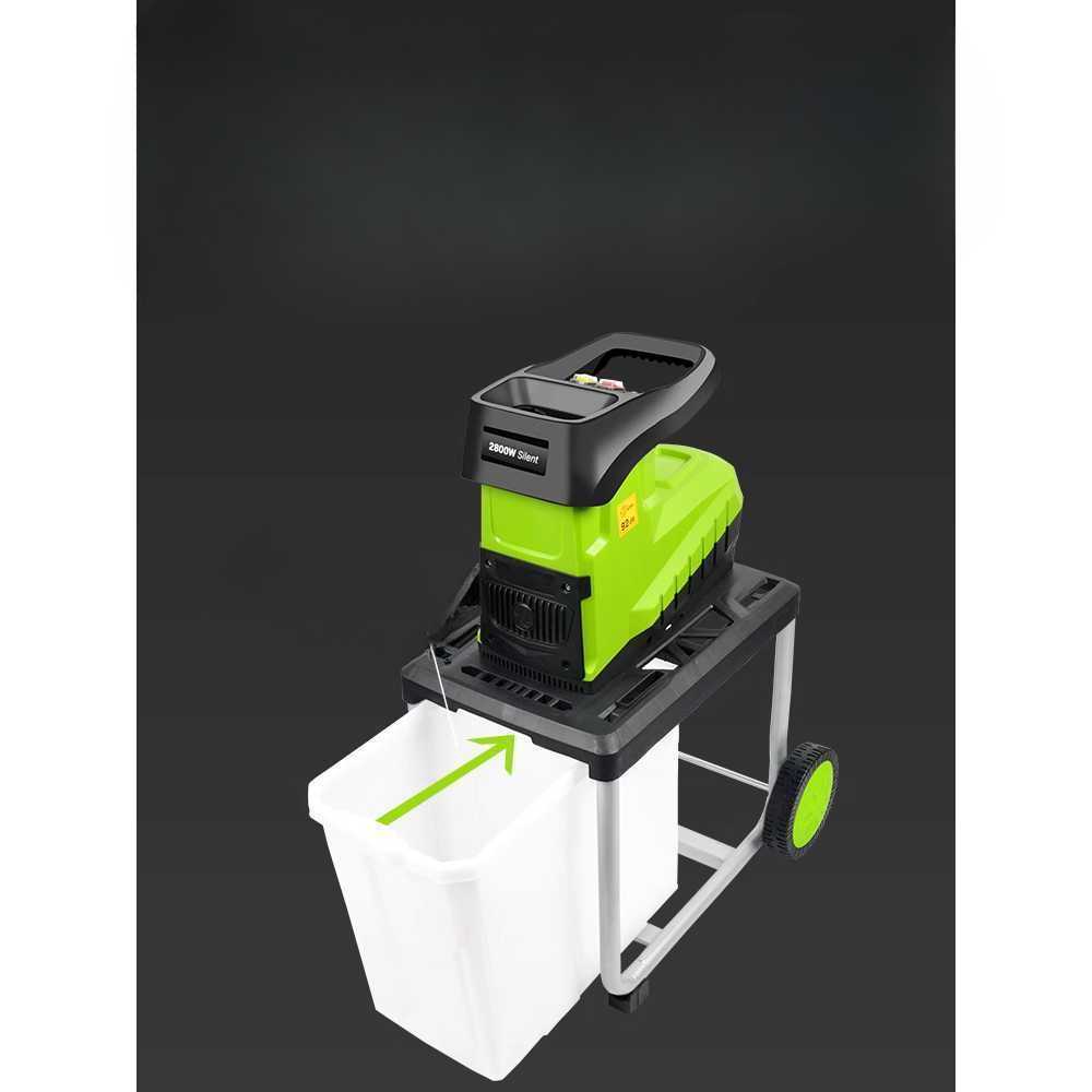 나무 분쇄기 목재 파쇄 톱밥 제조용 산업용 처리기 2400W 분쇄기+수집백+20m - 상세 이미지 4