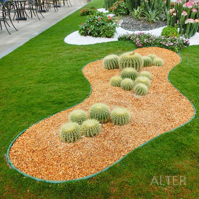 잔디 파티션 화단 식물 화분 분리대 울타리 테두리 가드 그린 12cm (100m 롤) - 상세 이미지 3