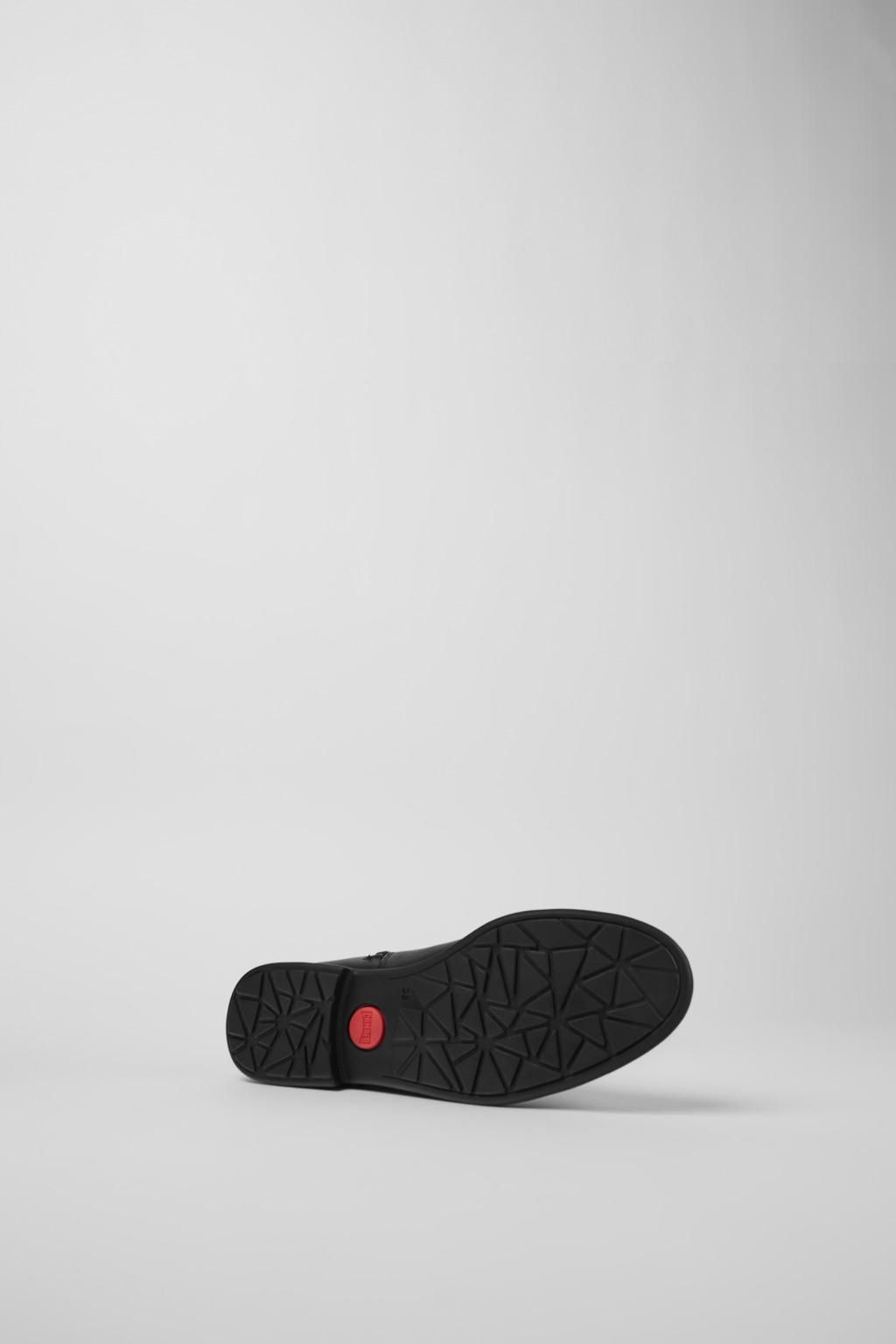 캠퍼 클래식 블랙 레더 텍스타일 여성 롱부츠 K400451-001 BLACK - 상세 이미지 5