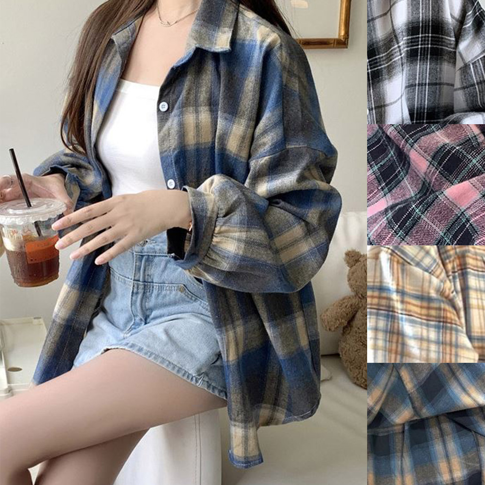 여성 캐주얼 남방 간절기 여자 데일리 외출 패션 셔츠 - 상품 이미지