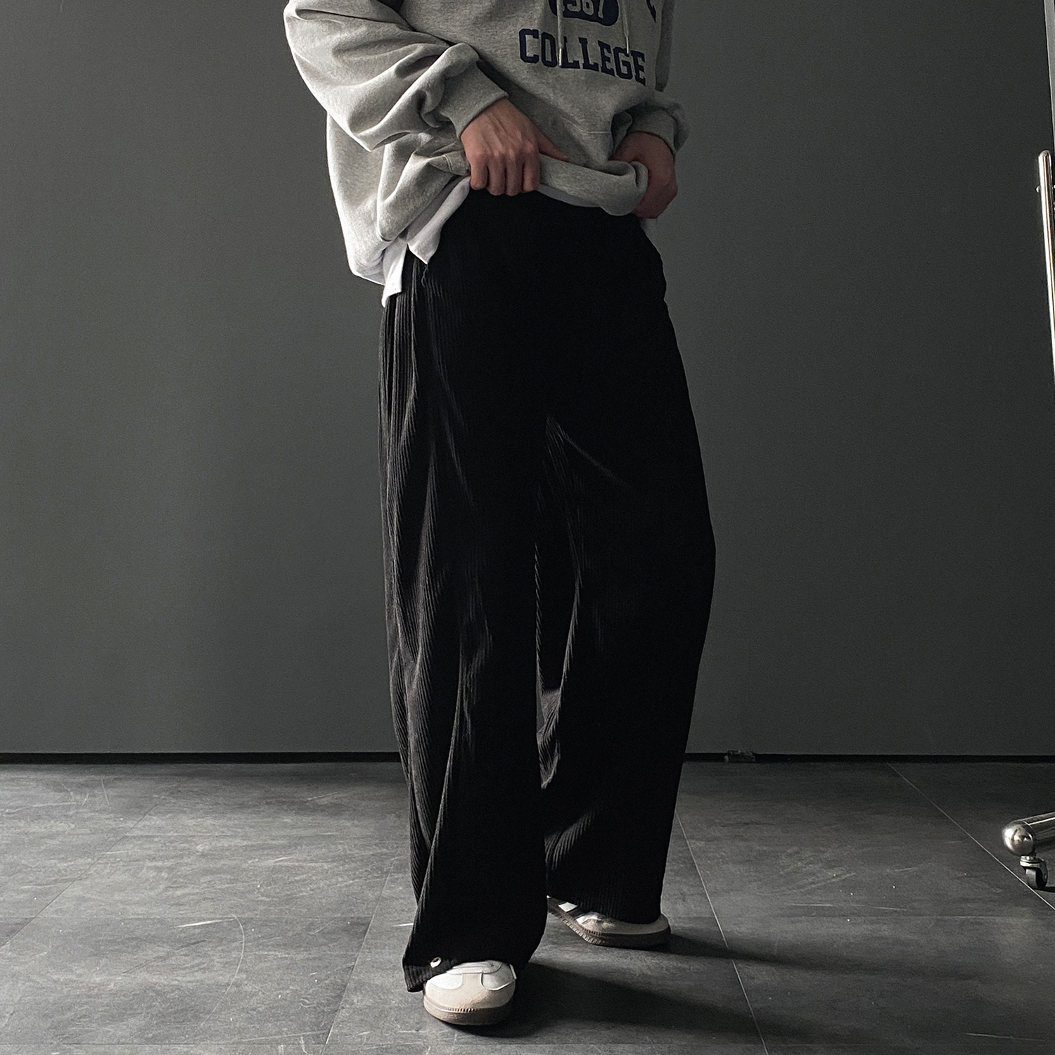 남자골덴바지 벌룬팬츠 남자코듀로이팬츠 남성통바지 - 상세 이미지 4