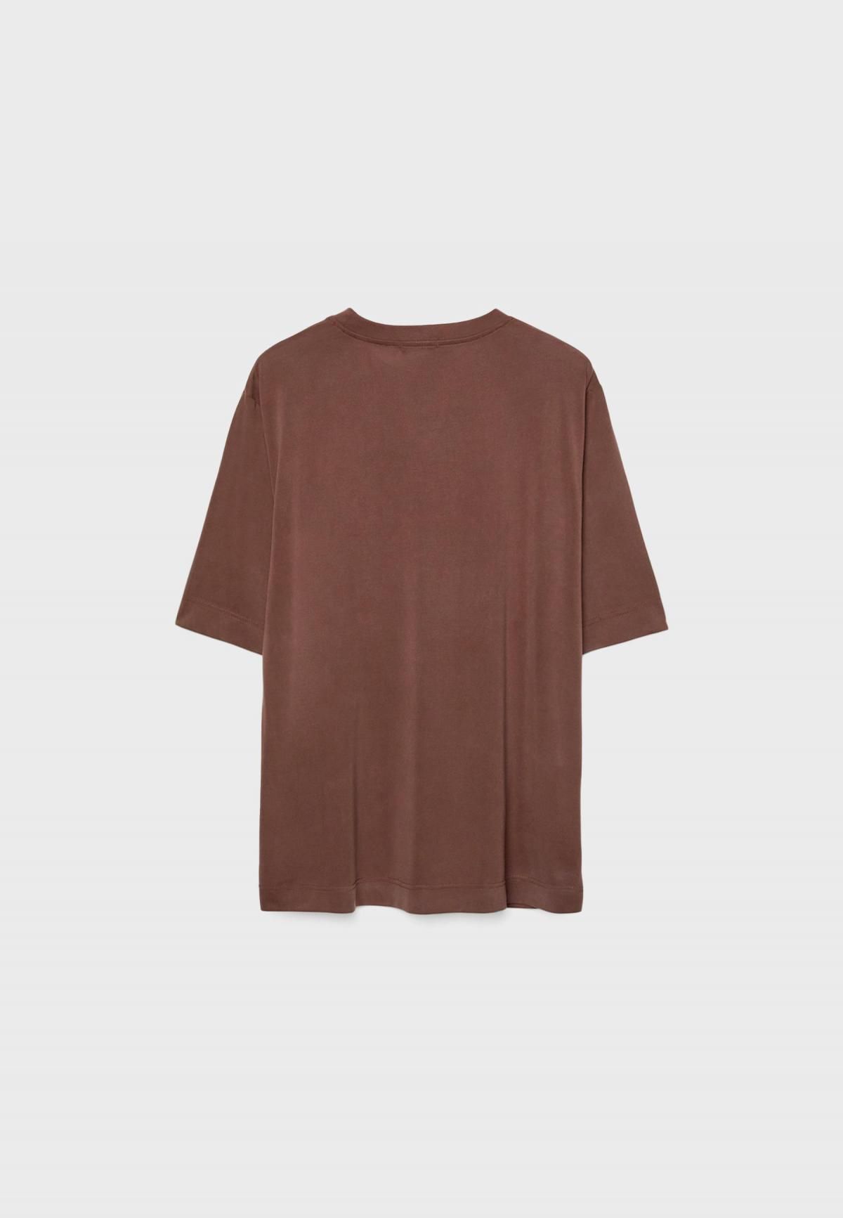 스트라디바리우스 소프트터치 오버사이즈 반팔 티셔츠 브라운 7671/698 BROWN - 상세 이미지 2