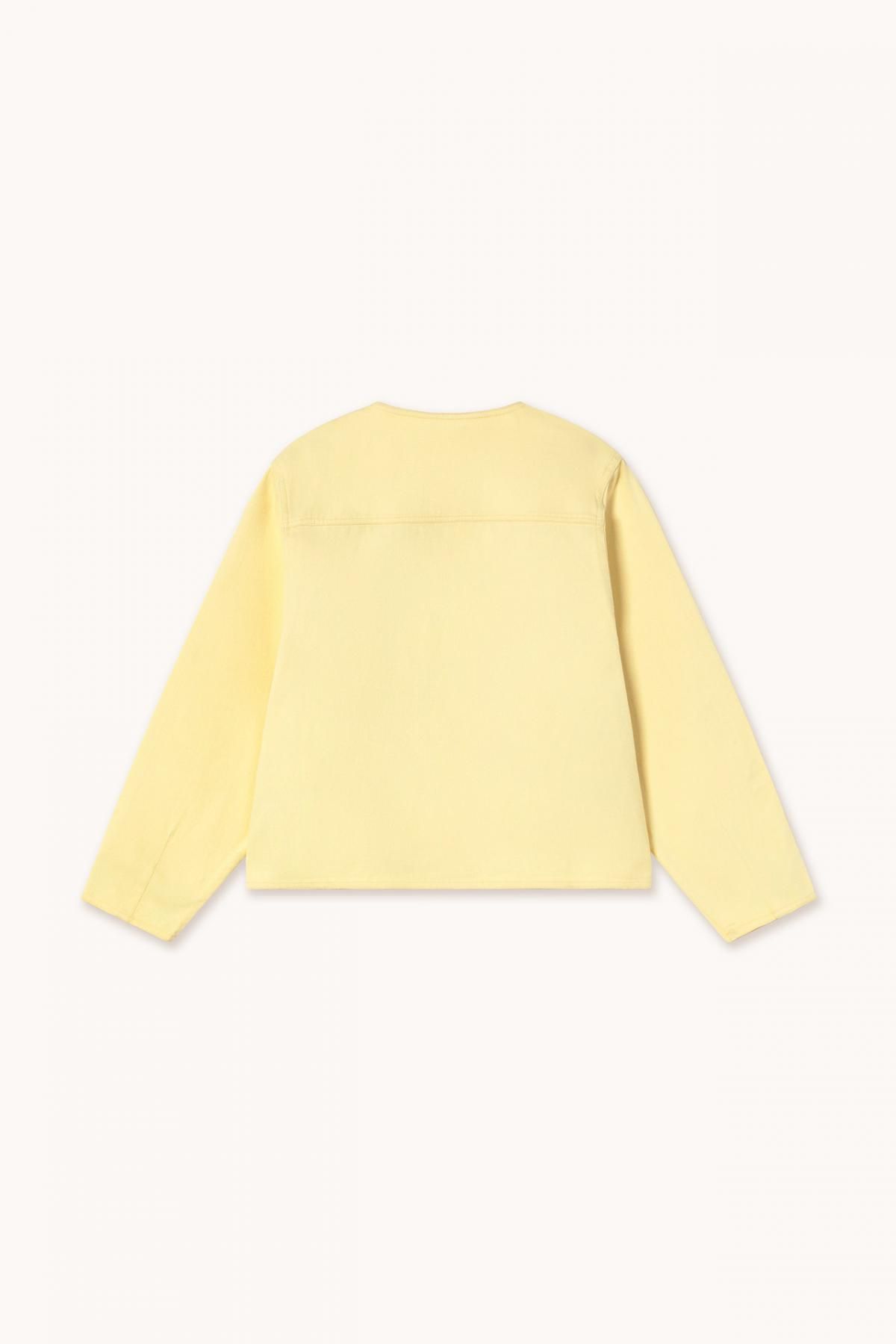 타이니코튼 라이트옐로우 트위드 더블버튼 크롭 재킷 SS25-712J13 ONE COLOR - 상세 이미지 5