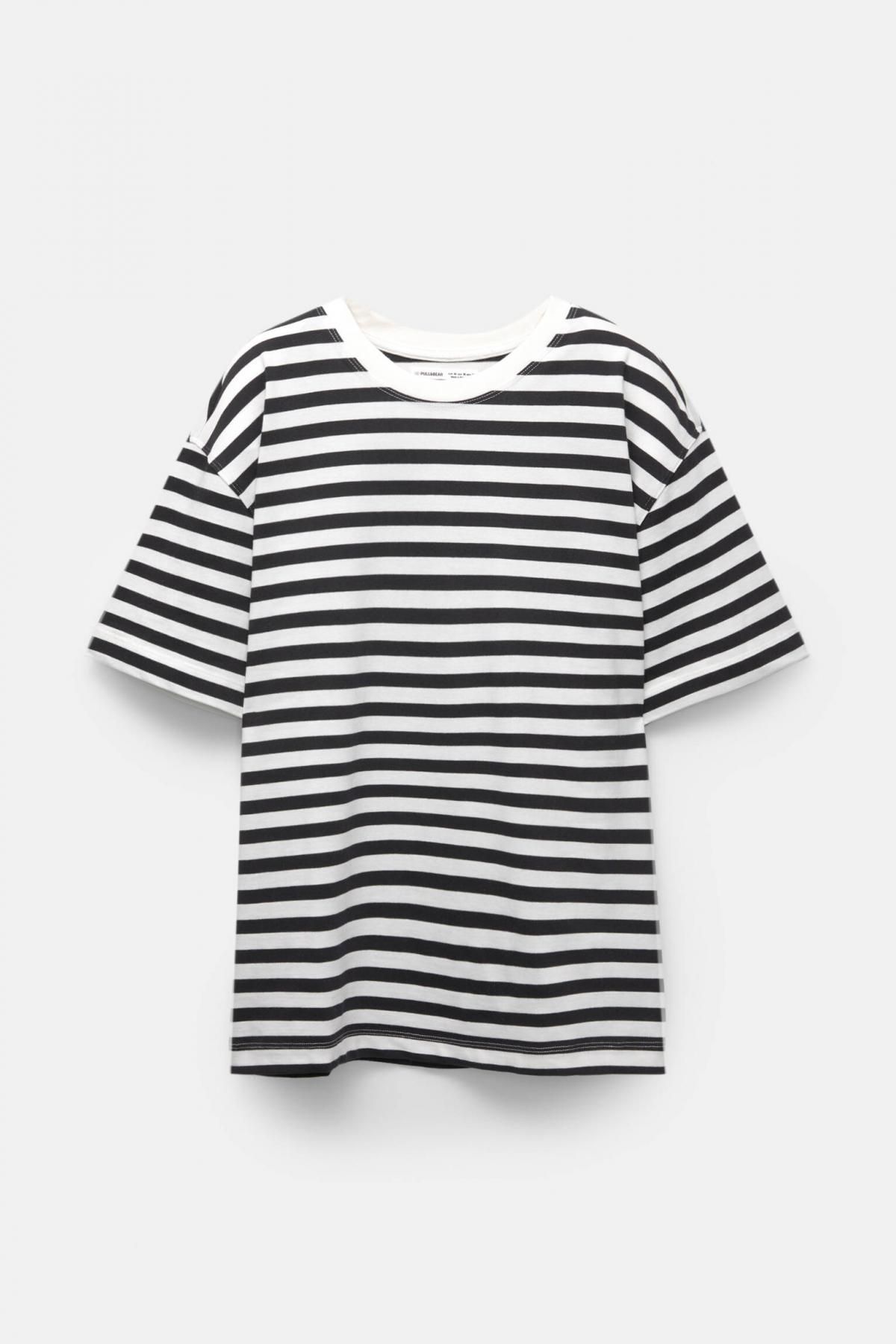 풀앤베어 스트라이프 오버사이즈 반팔 티셔츠 3245/331 STRIPED - 메인 이미지