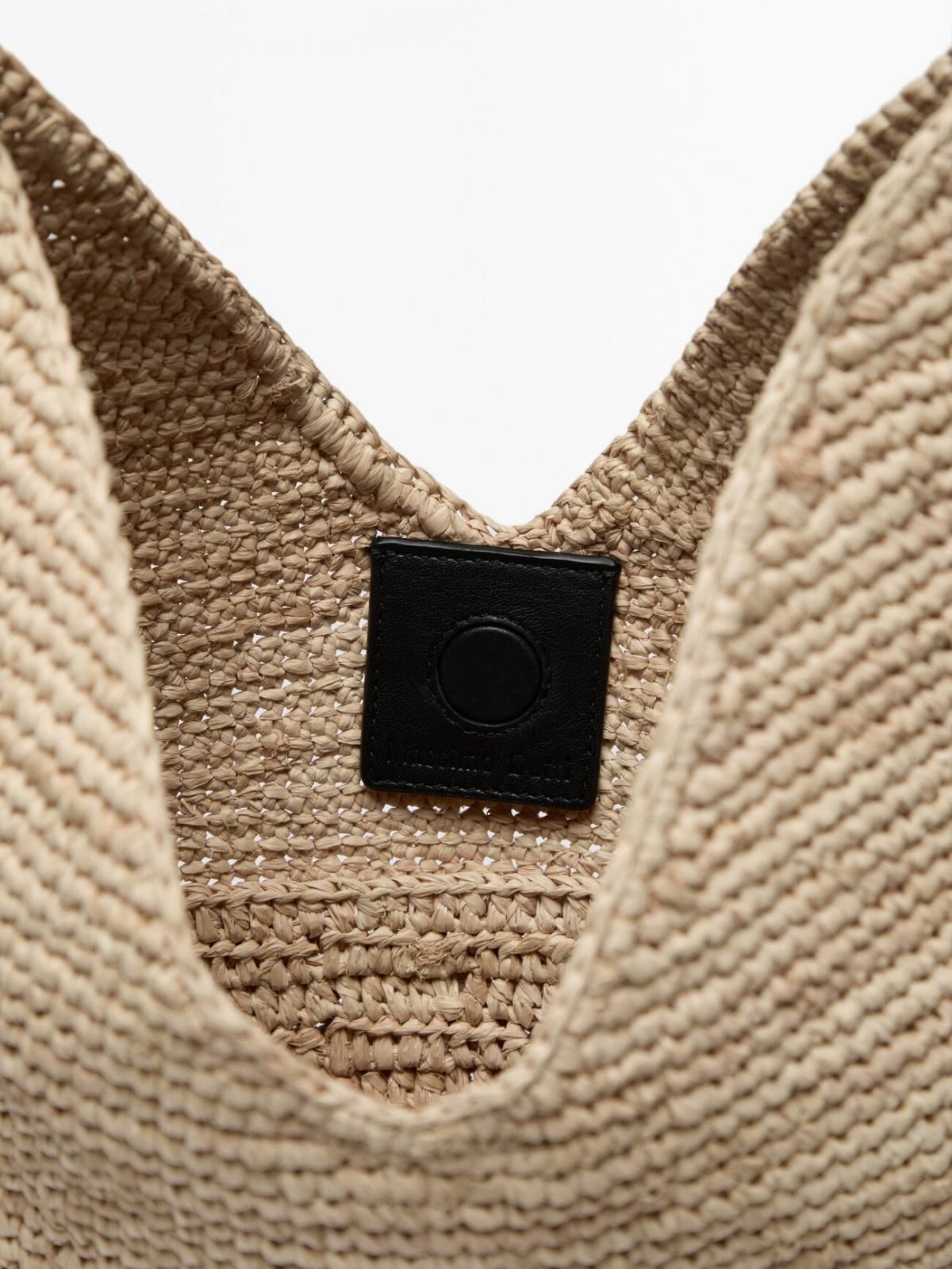 마시모두띠 라탄 내추럴 플라워 토트백 6933/650 BEIGE - 상세 이미지 5