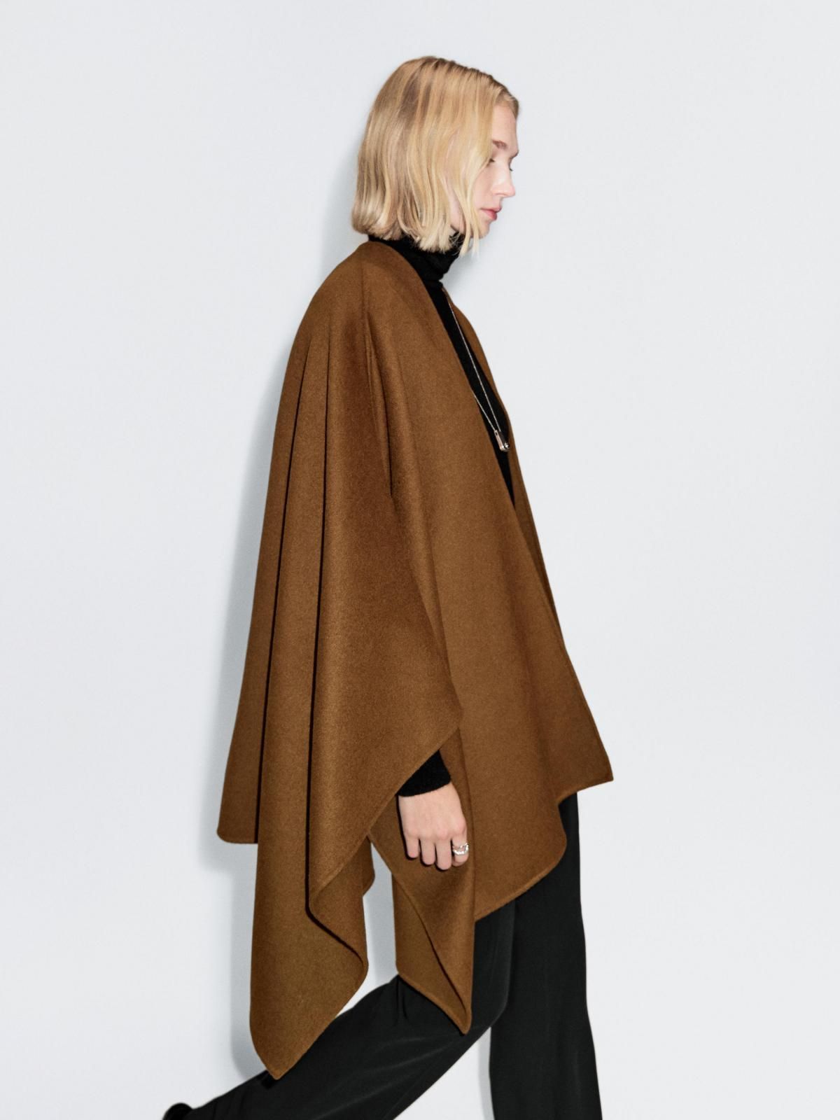 마시모두띠 울블렌드 소프트 페미닌 케이프 6352/664 CAMEL - 상세 이미지 3