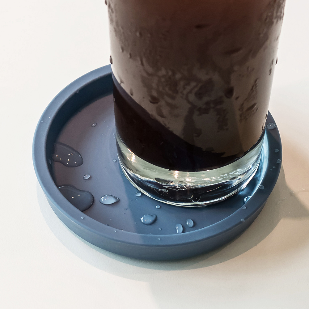국산 플라이토 실리콘 컵받침 카페 예쁜 티코스터 컵받침대 주문제작 크라운 10.5cm 이미지 7