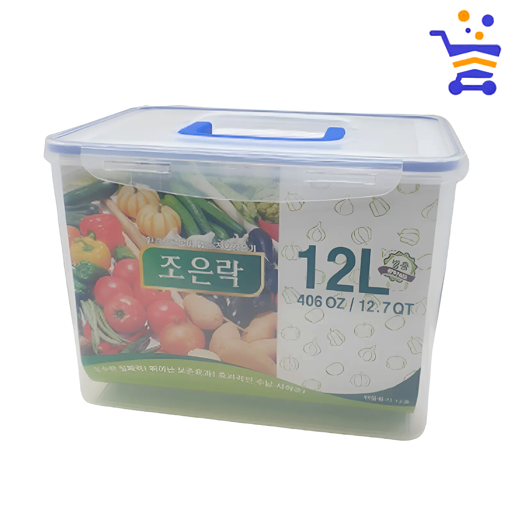 국산 조은락 대용량 투명 밀폐용기 김치통 12L 업소 김치냉장고 반찬보관 김장통 김장김치통 - 메인 이미지