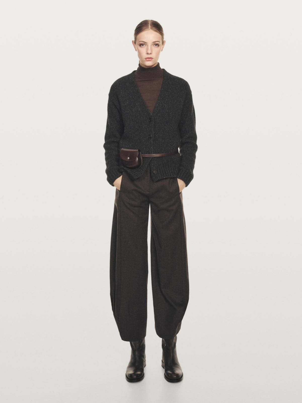 마시모두띠 울블렌드 브이넥 니트 가디건 5792/928 DARK BLUE - 상세 이미지 3